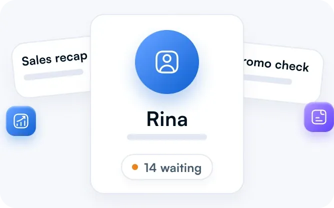 One analyst with 14 requests waiting